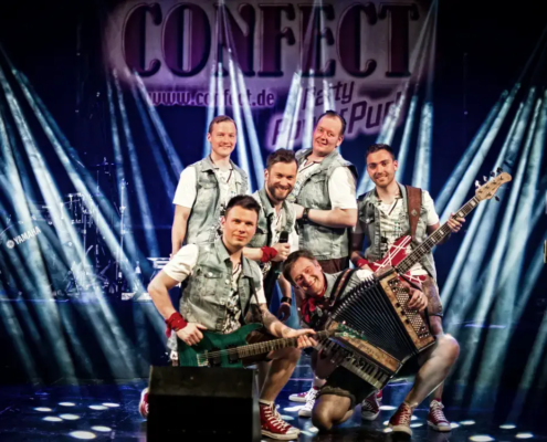 Oktoberfestband Confect Live-Auftritt – Professionelle Künstlervermittlung Emsland & bundesweit durch MH Eventagentur