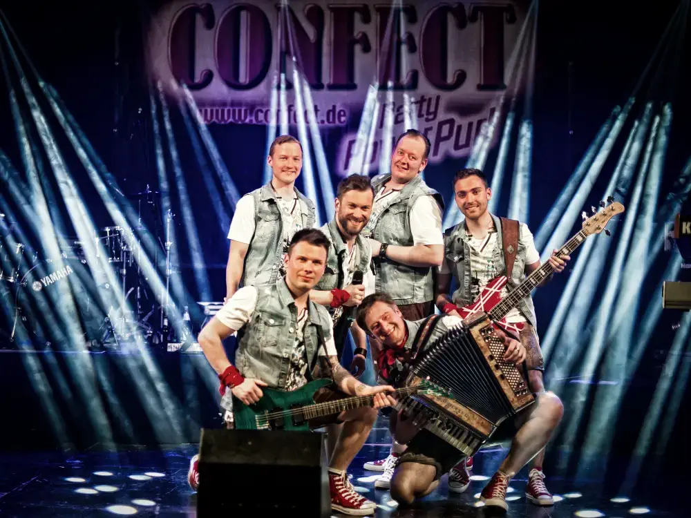Oktoberfestband Confect Live-Auftritt – Professionelle Künstlervermittlung Emsland & bundesweit durch MH Eventagentur