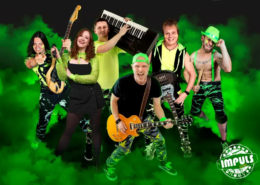 Die Gala- und Cover-Band Impuls live auf der Bühne – vermittelt durch die MH-Eventagentur im Emsland und bundesweit.
