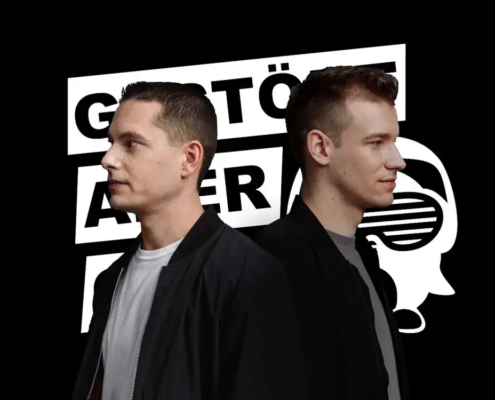 Das DJ-Duo Gestört aber GeiL auf einem offiziellen Künstlerfoto der MH Eventagentur – deiner professionellen Künstlervermittlung für Bookings im Emsland und bundesweit.